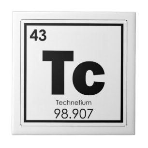 Carreau Technetium élément chimique symbole chimie formu