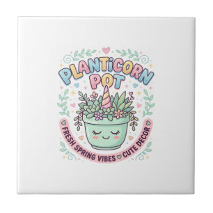 Carreau Tee-shirt graphique design graphique de licorne Pl
