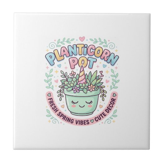 Carreau Tee-shirt graphique design graphique de licorne Pl (Devant)