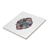 Carreau Tee-shirt graphique vectoriel de jardin de campagn (Côté)
