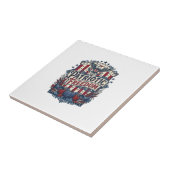 Carreau Tee-shirt graphique vectoriel de récolte automnale (Côté)