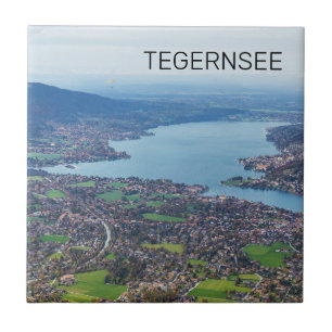 Carreau Tegernsee Bavière Lac Allemagne Panorama Souvenir