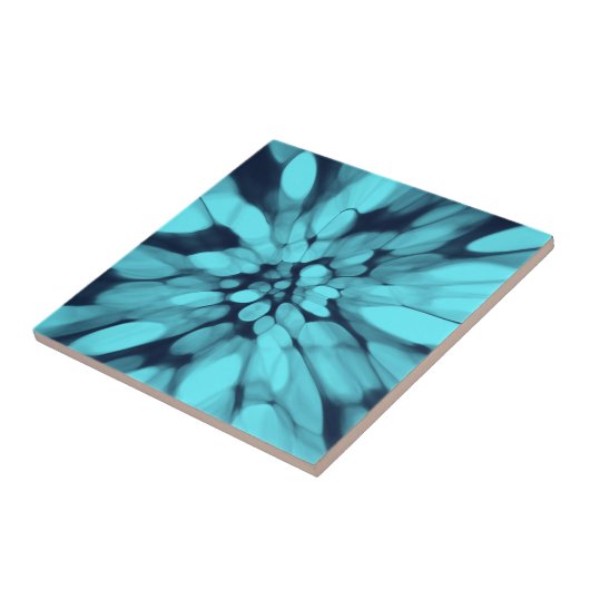 Carreau Teinture Cravate bleue (Côté)