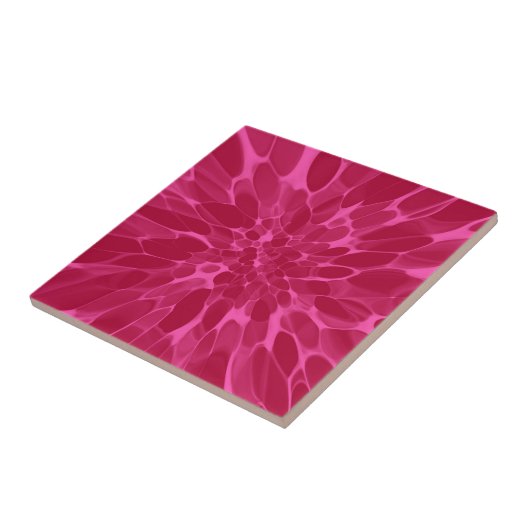 Carreau Teinture Cravate rose (Côté)
