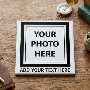 Carreau Télécharger une image une photo et ajouter du text