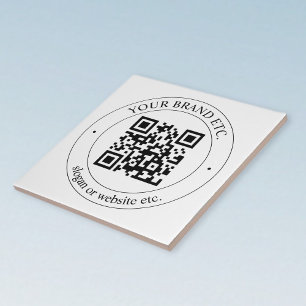 Carreau Téléchargez votre propre code QR et texte personna