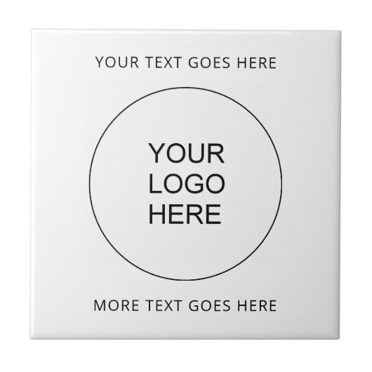 Carreau Téléchargez votre propre logo d'entreprise Ajouter (Devant)