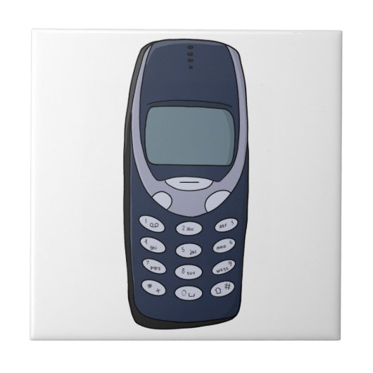 Carreau Téléphone cellulaire vintage (Devant)