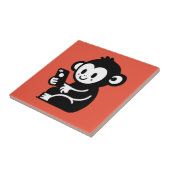 Carreau Téléphone singe (Côté)