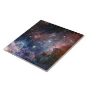 Carreau Télescope Nebula Hubble Carina Rouge et Bleu (Côté)