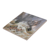 Carreau Tempête de navires à Clipper en mer dans les année (Côté)