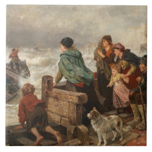 Carreau Tempête sur la côte (par Rudolf Jordan)