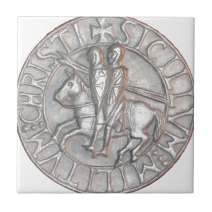 CARREAU TEMPLAR ADOUBE L'EMBLÈME