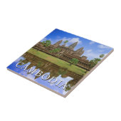 Carreau Temple d'Angkor Wat | Kampuchea, Cambodge (Côté)
