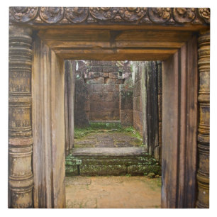 Carreau Temple de Banteay Srei, Angkor, province de Siem R