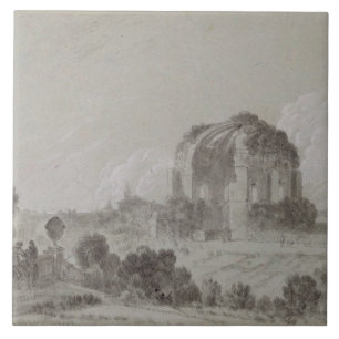 Carreau Temple de Minerva Medici, Rome, 1754 (dessin et