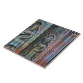 Carreau Temple de Ta Prohm, province de Siem Reap, Cambodg (Côté)