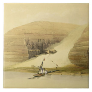 Carreau Temple excavé d'Abu Simbel, de "Egypte et du NU