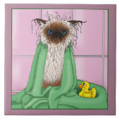 Carreau Temps de bain Siamese Chat (Devant)