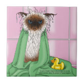 Carreau Temps de bain Siamese Chat (Devant)