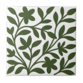 Carreau Tendril Garden Green Vine Floral Feuille (Devant)