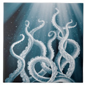 Carreau Tentacles Galaxy Blue Moon Rays (Devant)