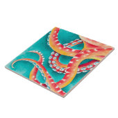 Carreau Tentacles rouges orange (Côté)