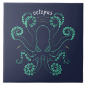 Carreau Tentacules de céphalopodes octopus (Devant)