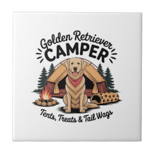 Carreau Tentes de campeur Retriever doré�, friandises et r