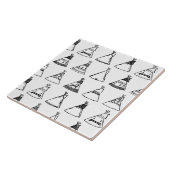 Carreau Tentes Tipi amérindiennes COULEUR DE BG PERTOM (Côté)