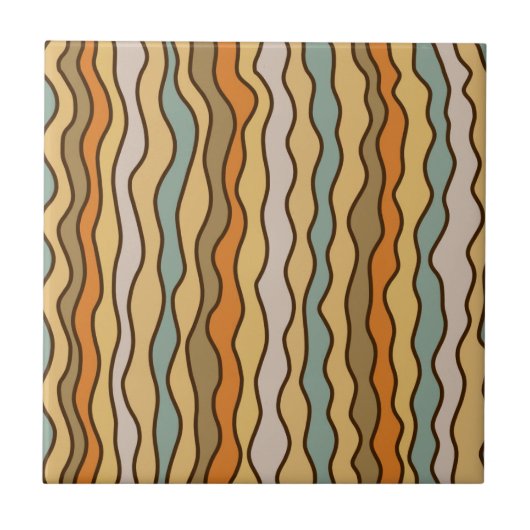 Carreau Terme Boho Retro Wavy (Devant)