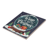 Carreau Terminer C’est Noël Snow Globe Design (Côté)