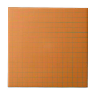 Carreau Terracotta Burnt Orange & Vert À damiers Motif