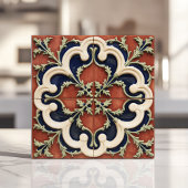 Carreau Terracotta et Marine vintages