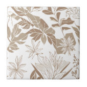 Carreau Terracotta Fleur sauvage Rustic Boho Décor Printem (Devant)