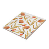 Carreau Terracotta Mustard Jaune Floral (Côté)