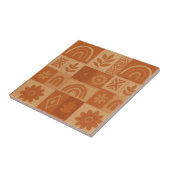 Carreau Terracotta Patchwork Quilt Rustic Farmhouse Floral (Côté)