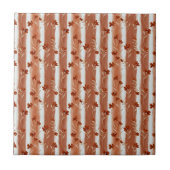 Carreau Terracotta Wildflower Vertical Stripe Boho Pattern (Devant)
