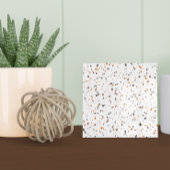 Carreau Terrazzo Brown blanc orange moderne