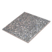 Carreau Terrazzo Gris Bleu Pastel Minimal Pierre Moderne (Côté)