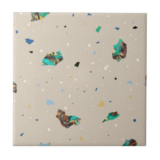 Carreau Terrazzo tuile motif (Devant)