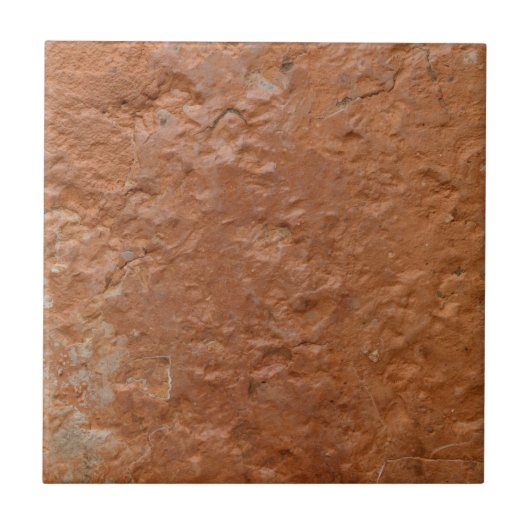 Carreau Terre cuite rouge simple rustique (Devant)
