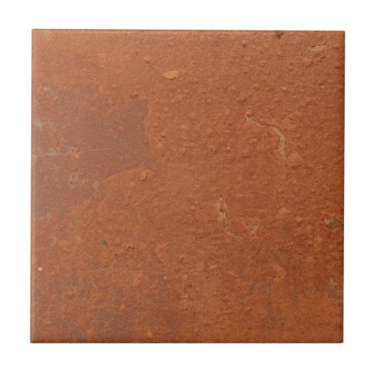Carreau Terre cuite rouge simple rustique (Devant)
