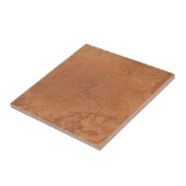 Carreau Terre cuite rouge simple rustique (Côté)