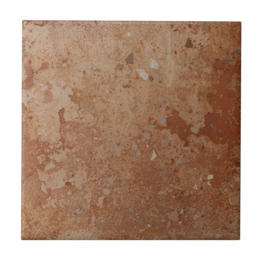 Carreau Terre cuite rouge simple rustique (Devant)