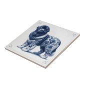 Carreau Terre-Neuve Landseer Bleu de Delft (Côté)