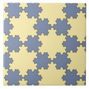 Carreau Tessellé Koch Snowflakes (Motif fractal)