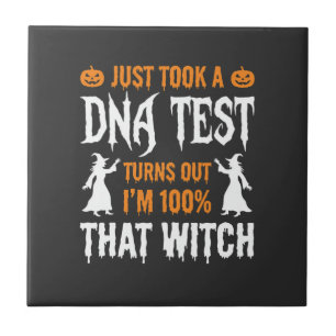 Carreau Test ADN Sorcière Drôle d'Halloween Graphique
