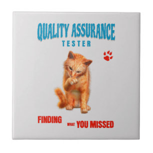 Carreau Testeur QA Humour de chat
