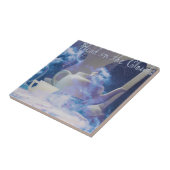 Carreau Tête dans la tuile des nuages (Côté)